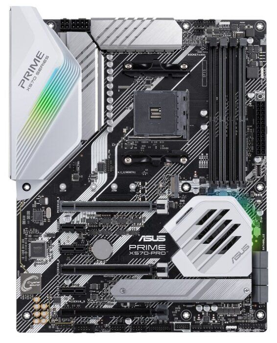 купить Геймерская Материнская плата ASUS PRIME X570-PRO AMD AM4, 4xDDR4(4400MHz), 6xSATA3, RAID, 2xM.2, 3xPCI-Ex4.0x1, 3-PCI-E4.0x16, 1xHDMI, 1xDP, 8xUSB3.2, 1xPS/2, 1xGLAN, ATX в Алматы