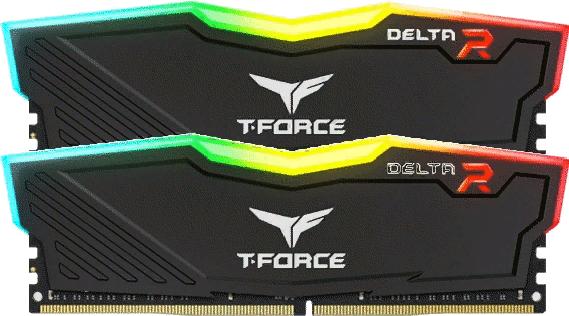 купить ОЗУ Team DELTA R BLACK 32Gb/3200MHz CL16, 1.35V, TF3D432G3200HC16FDC01 в Алматы