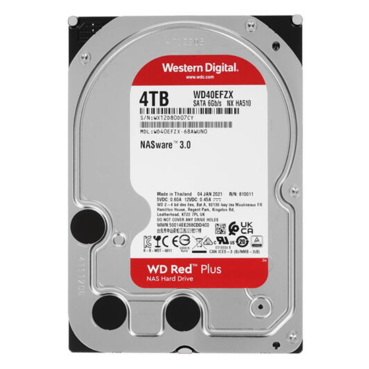 купить Жесткий диск для NAS систем HDD  4Tb Western Digital RED SATA 6Gb/s 3.5* 128Mb 5400rpm WD40EFZX в Алматы