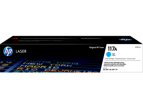 купить 117A Cyan Original Laser Toner Cartridge  for Color LaserJet 150/178/179 up tp 700 pages в Алматы