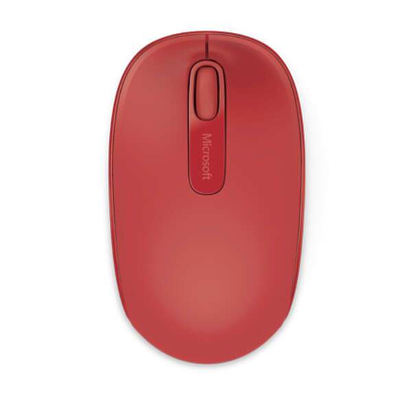 купить Microsoft Mobile Mouse 1850 красный оптическая (1000dpi) беспроводная USB в Алматы