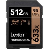 купить LEXAR 512GB  Professional 633x SDXC UHS-I cards, up to 95MB/s read 45MB/s write C10 V30 U3 в Алматы