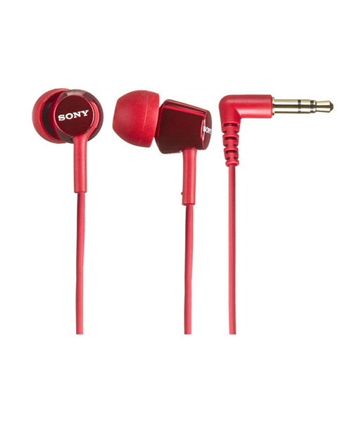 купить Наушники-вкладыши проводные Sony MDREX150R.E красный в Алматы