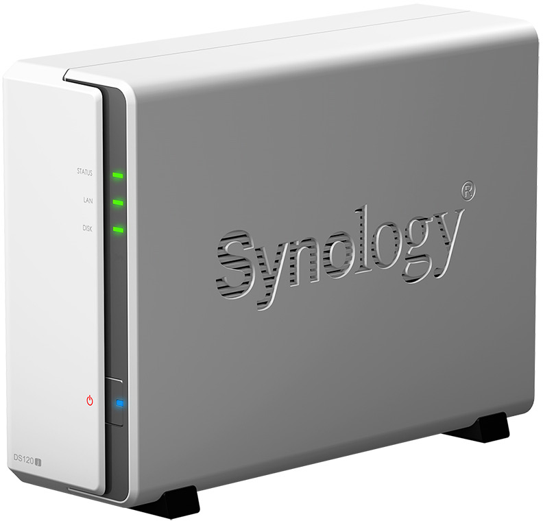 купить Сетевое оборудование Synology Сетевой NAS сервер DS120j 1xHDD для дома в Алматы
