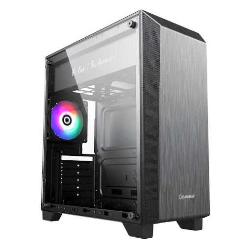 купить Корпус ПК без БП GameMax Nova-N5 MidTower, MB:ATX, USB2*1, USB3*1, 370*184*412, 0.5mm> в Алматы