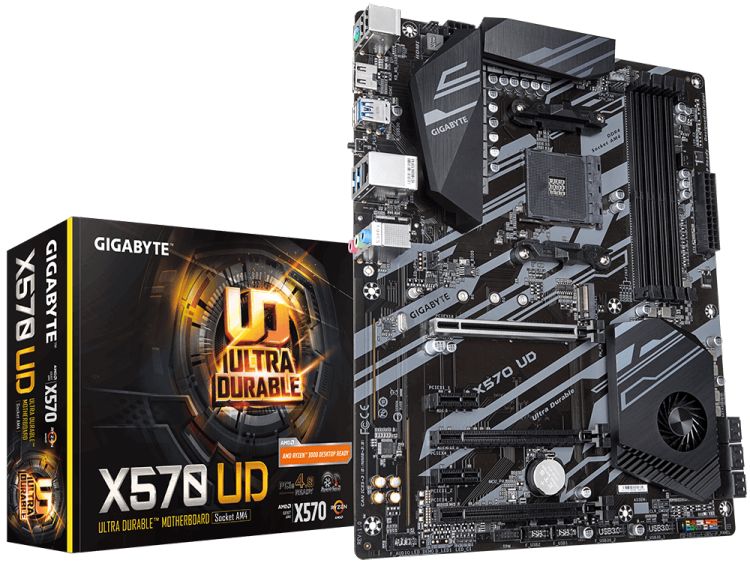 купить Материнская плата Gigabyte X570 UD AM4  AMD X570  HDMI  3xPCI-Ex16  2xPCI-Ex1  1xM.2 Glan ATX  4xDDR в Алматы