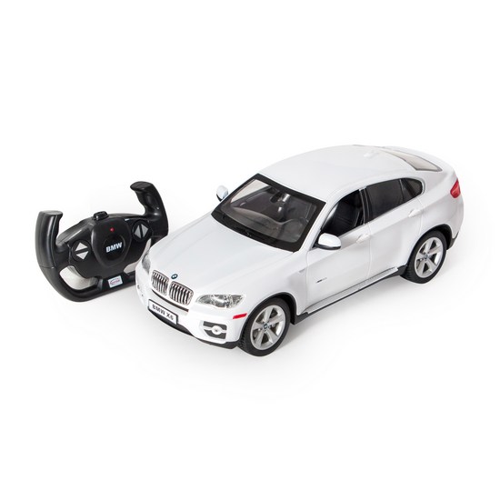 купить Радиоуправляемая машина, RASTAR, 31400W, 1:14, BMW X6, Пластик, 27 MHz, Белый в Алматы