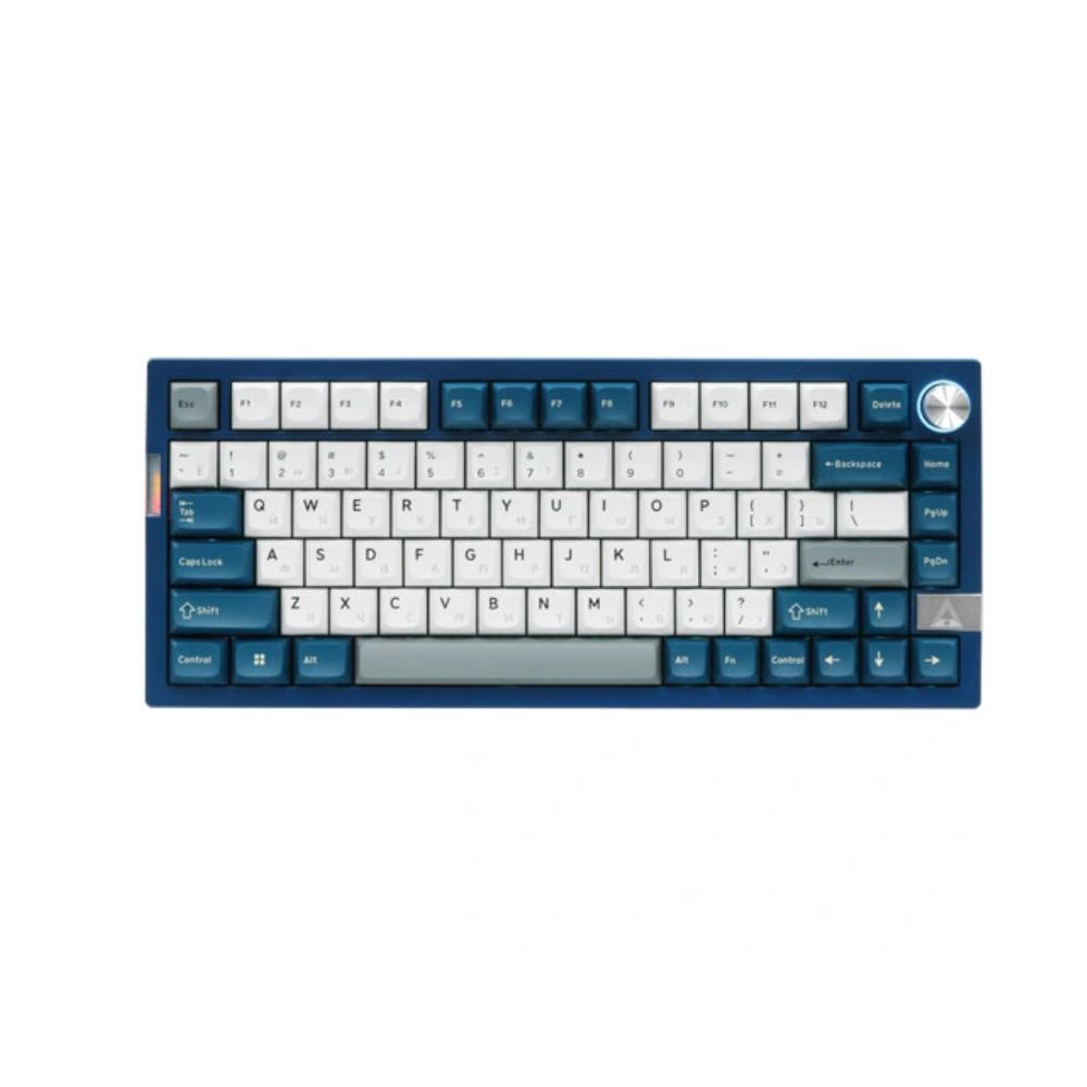 купить Клавиатура беспроводная Montech MK PRO 75 FY Bluetooth/Wireless/USB, ENG/RUS, mechanical, Синяя в Алматы