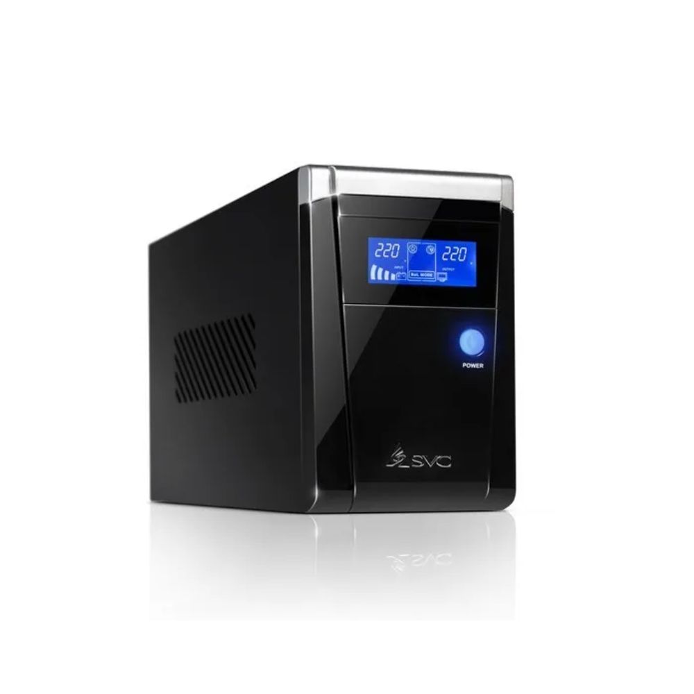 Купить UPS SVC V650-F-LCD, 400W, 12V/9Ah, 2+1 розет., AVR 165-275 V в Алматы
