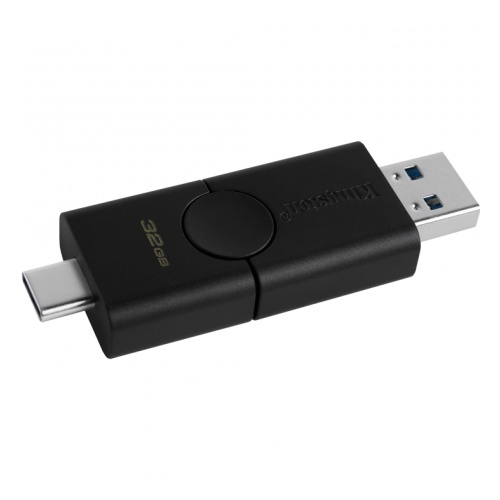 купить Флеш-накопитель Kingston 32Gb USB3.2+Type-C Data Traveler Duo (Black) в Алматы