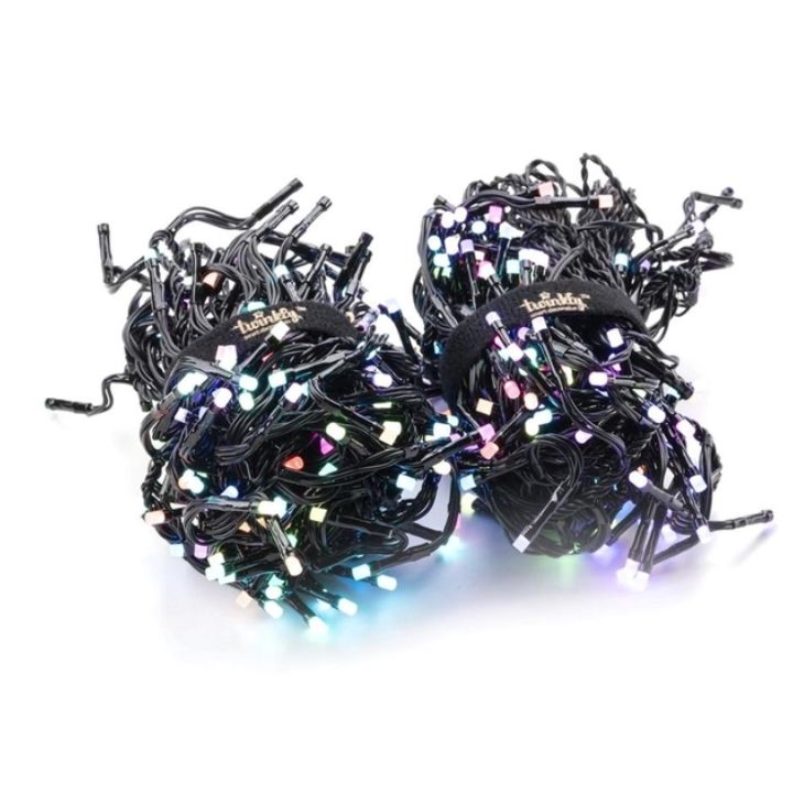 купить Гирлянда Twinkly Cluster RGB 400, 6 meter long, Gen II, IP44, black wire в Алматы