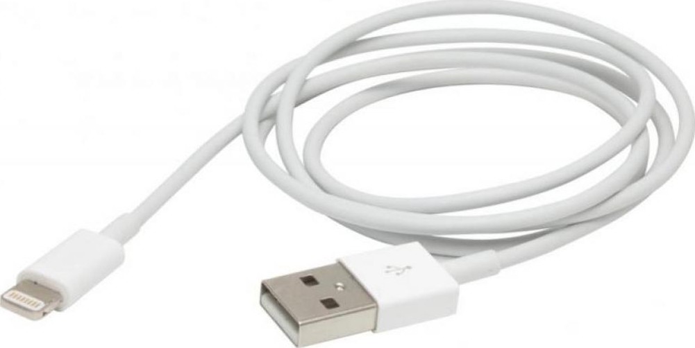 купить Kабель PowerPlant USB - Lightning (iPhone 5, 5S, 6), 1m в Алматы