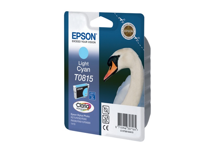 купить Картридж Epson C13T11154A10 (0815) R270/290/RX590_HIGH светло-голубой в Алматы