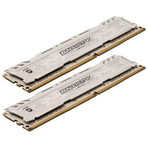 купить Оперативная память 16GB KIT (2x8Gb) DDR4 3200 MT/s Crucial Ballistix Sport LT Wite PC4-25600 UDIMM CL16 SRx8 Unbuffered NON-ECC 1.35V BLS2K8G4D32AESCK в Алматы