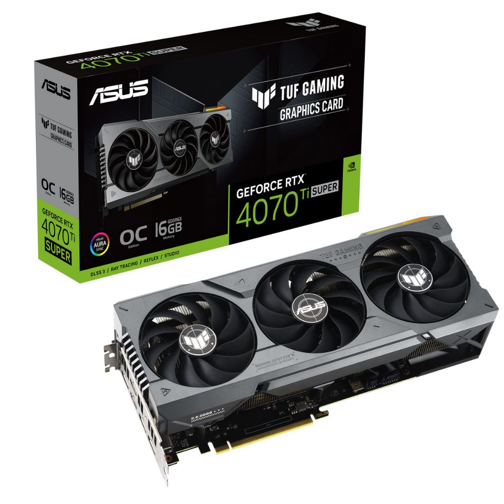купить Видеокарта ASUS GeForce RTX4070Ti SUPER OC 16GB TUF-RTX4070TiS-O16G-GAMING в Алматы