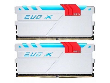 купить Оперативная память с RGB подсветкой GEIL EVO X SERIES 8GB DDR4 PC4-17000 2133MHz D4 EVO X GEXW48GB2133C15SC БЕЛЫЙ. Память с функцией подсветки предназначена для моддинга геймерских ПК! Совместима  и протестирована с мат. платами с поддержкой AURA от  в Алматы