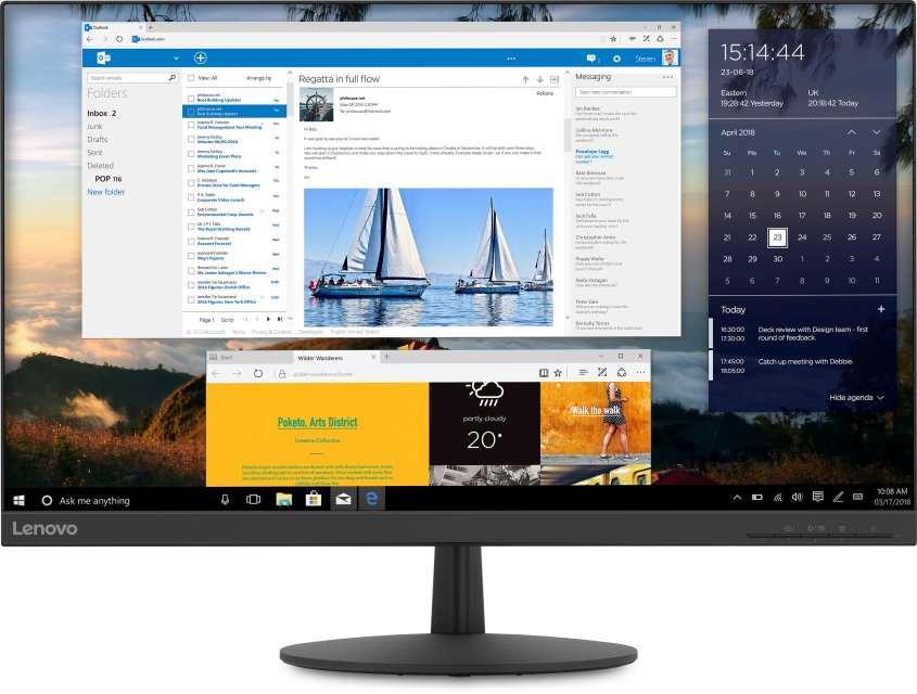 купить Монитор Lenovo L27q-30 27** 16:9 2560х1440(WQHD) IPS 75Hz, nonGLARE, 350cd/m2, H178°/V178°, 1000:1, 1.07B, 4ms, HDMI, DP, Tilt, Audio out, 3Y, Black в Алматы