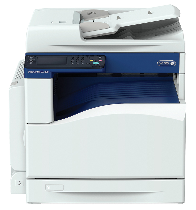 купить Цветное МФУ, Xerox, DocuCentre SC2020, А3, настольная конфигурация, 20 ppm, DADF 110 л, Дуплекс, Лоток 1: 250 л A3 90 gsm, Обходной лоток: 100 л A3 220 gsm, Макс. нагрузка 25К в мес. в Алматы