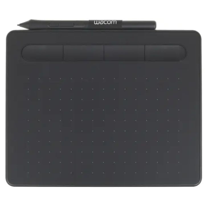 купить Графический гибкий планшет Wacom Intuos S Black черный CTL-4100K-N  в Алматы
