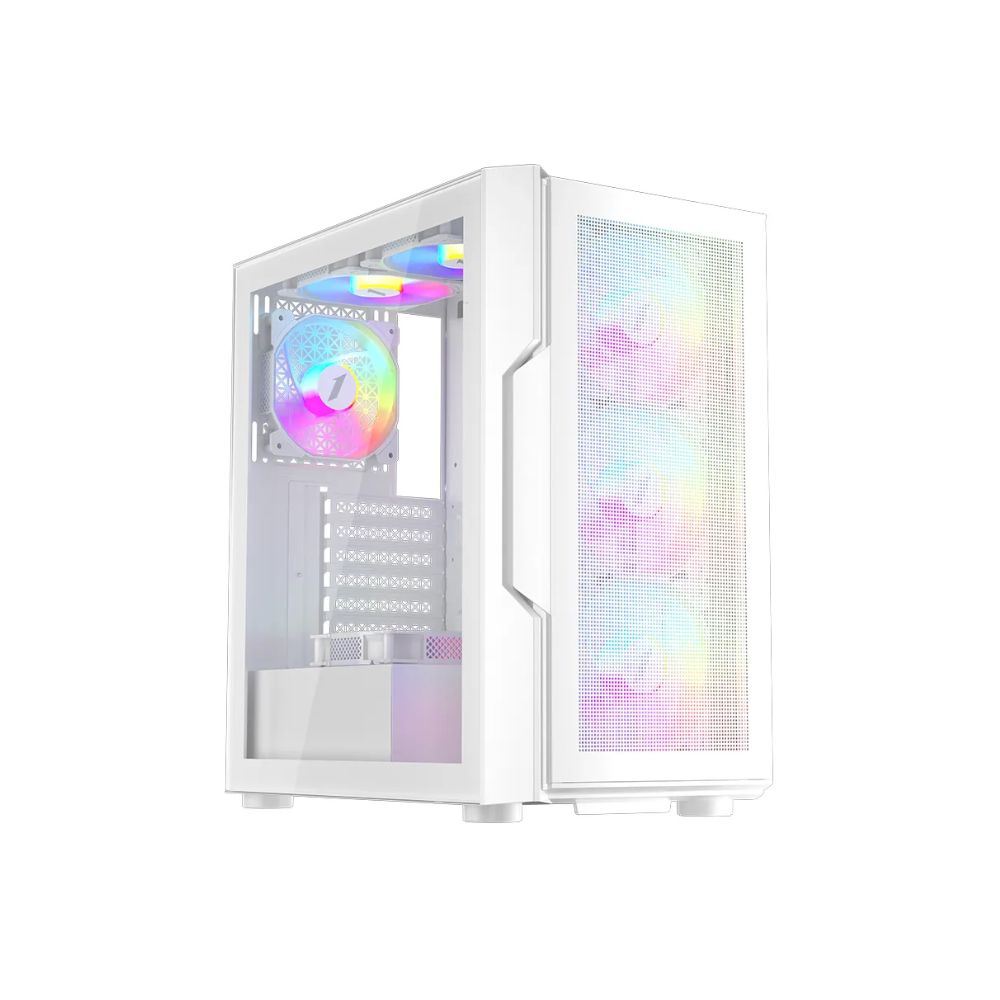 Купить Корпус 1Stplayer T7 P WH, Midi Tower, ATX, White, 1x3.5*/2x2.5*, 2хUSB3.2, RGB в Алматы