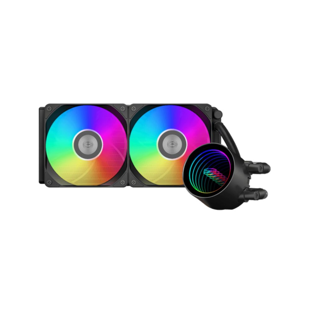 купить Водяное охлаждение для CPU PCCooler DA240 V2 ARGB BK TDP 270W 115X/1200/1700/1851/AM4/AM5 Черный в Алматы