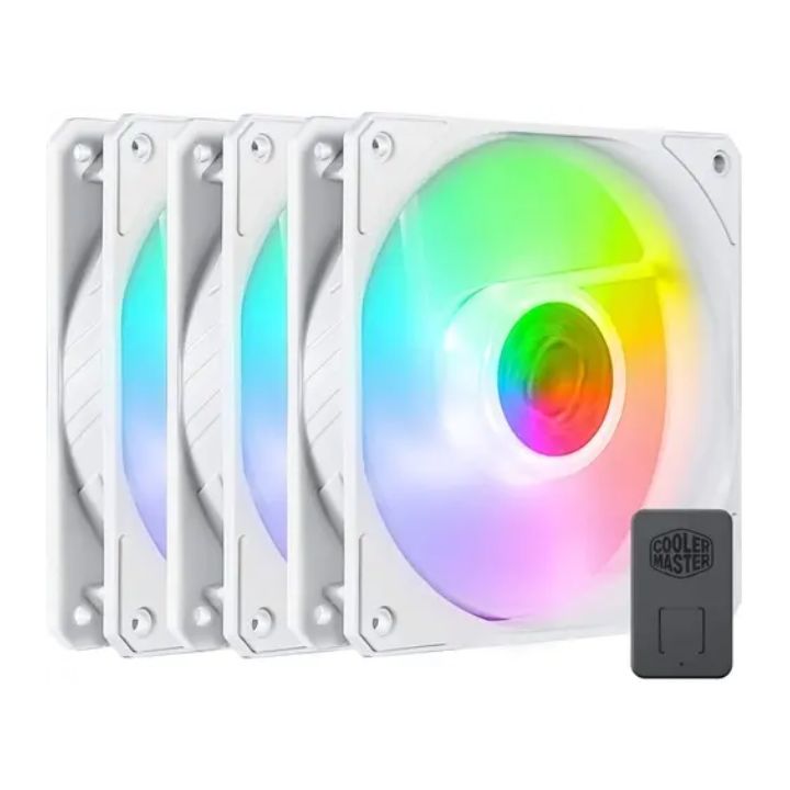 купить Вентилятор для корпуса CoolerMaster SickleFlow 120 3in1 ARGB 4-pin MFX-B2DW-183PA-R1 White Edition в Алматы