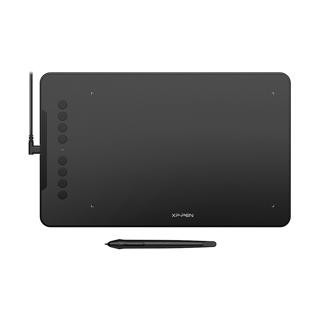 купить Графический планшет, XP-Pen, Deco 01V2, Разрешение 5080 lpi, Чувствительность к нажатию 8192, Интерфейс USB, Рабочая область 10*х6,25*, Чёрный в Алматы