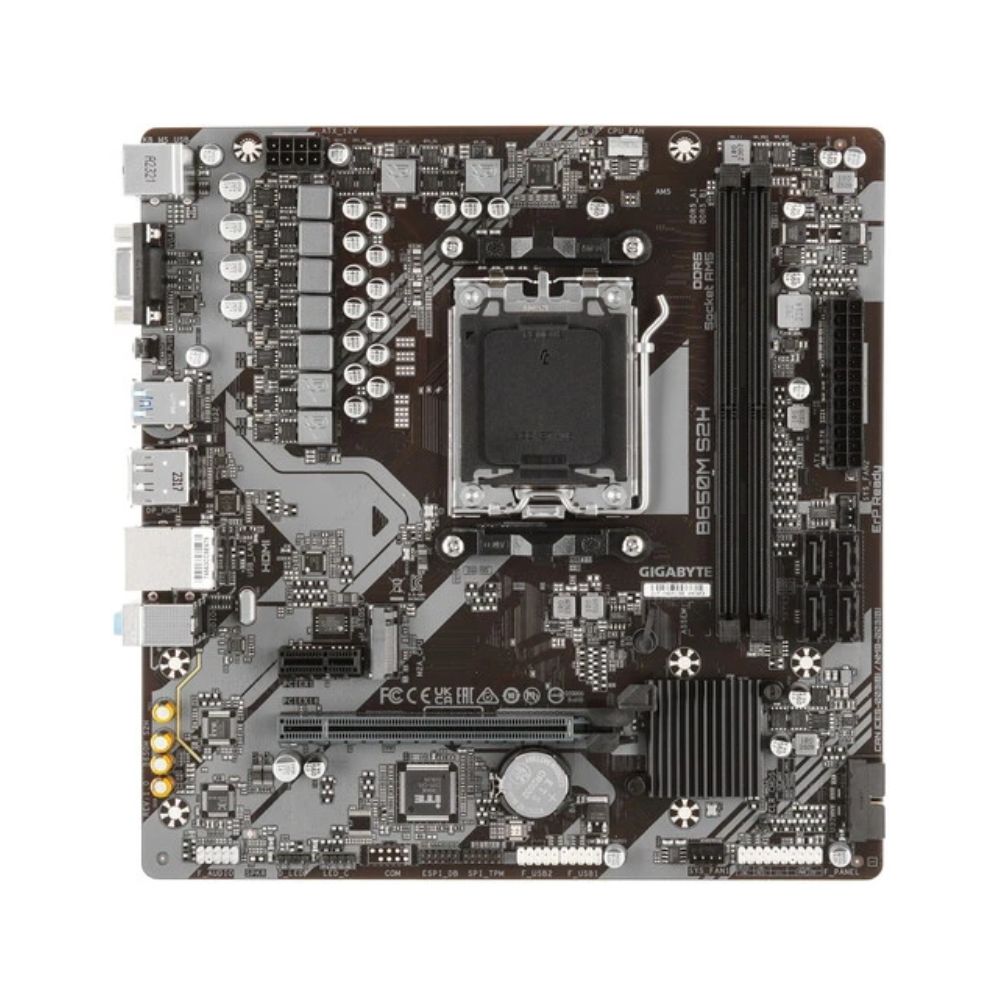купить Сист.плата Gigabyte B650M S2H, B650, 4xDDR5, PCI-E4 x16, 1xPCI-E x1, 1xM.2, 4xSATA, HDMI, LAN1GbE, BOX в Алматы