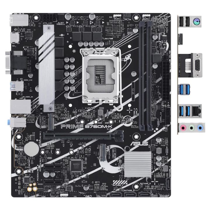 купить Материнская плата ASUS PRIME B760M-K, LGA1700 2xDDR5 в Алматы