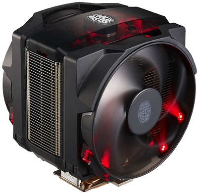 купить Вентилятор для CPU CoolerMaster MASTERAIR MAKER 8, 4 pin (PWM), 8-24 dBA, 600-1800 RPM, 250W, LGA2011-v3/2011/2066/1366/ 1156/1151/1155/1150/775/ AM4/AM3+/AM3/AM2+/FM2+/FM2/FM1, Динамический подшипник, Паровая камера 3D, 8 тепловых трубок, Алюминиевы в Алматы