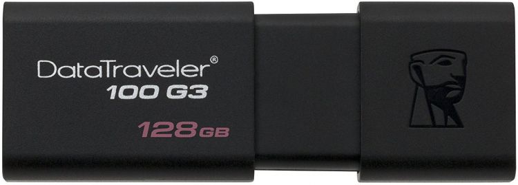 купить USB Флеш 128GB 3.0 Kingston DT100G3/128GB черный в Алматы