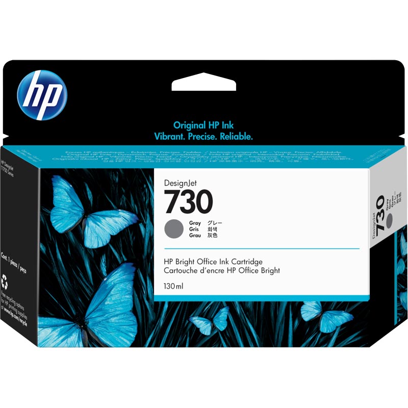 купить Струйный картридж HP P2V66A 730 для HP DesignJet, 130 мл, серый в Алматы
