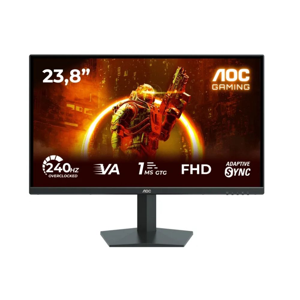 Купить Монитор 23.8* AOC 24G10ZNE/01, Black, VA, 1920x1080@240Hz, 300кд/м2, 4000:1, 0.3ms, 2xHDMI, DP  24G10ZNE/01 в Алматы