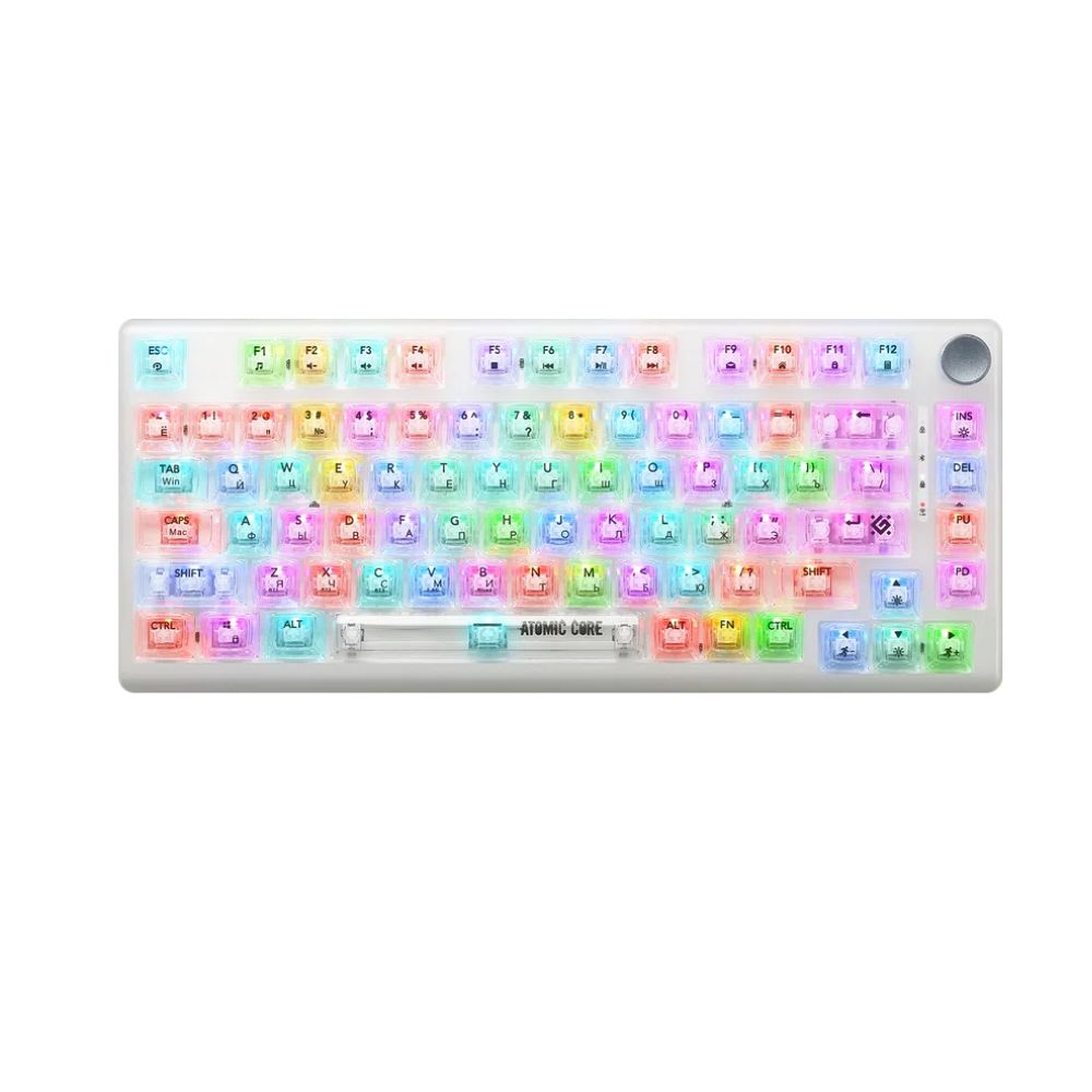 Купить KeyBoard  USB, Defender  AtomicCore GK-363, BT/2.4 GHz wireless, 1.5m cable , white,  (45363) в Алматы