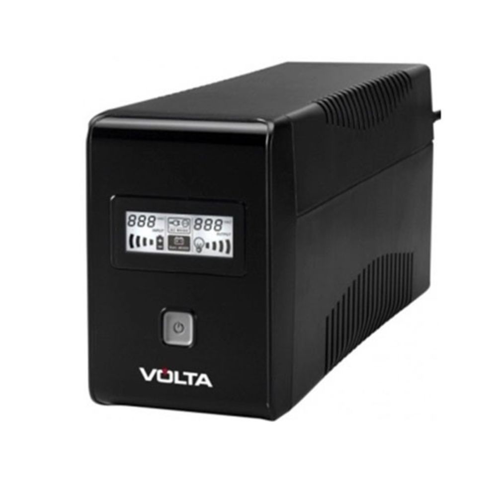 купить UPS Volta  Active 850 LCD, 480W, 12V/9Ah, 2 розет., LCD,  AVR, USB, RJ-45,  Black в Алматы