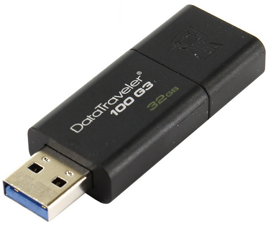 купить USB Флеш 32GB 3.0 Kingston DT100G3/32GB черный в Алматы