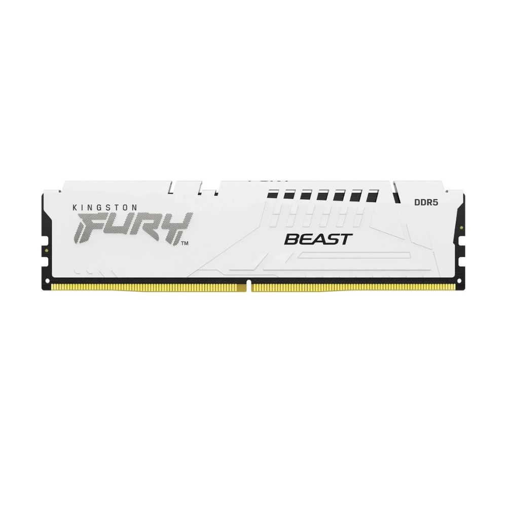 купить DIMM DDR5 16 GB <5600MHz> Kingston Fury Beast White XMP, KF556C40BW-16, CL40, white в Алматы
