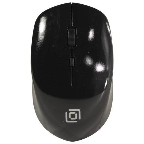 купить Мышь Oklick 565MW glossy черный оптическая (1600dpi) беспроводная USB (3but) в Алматы