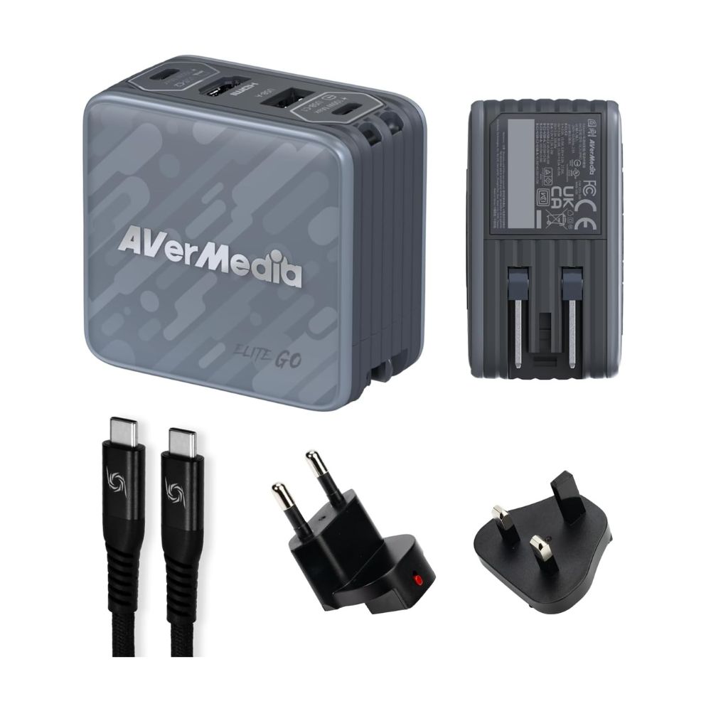 Купить Карта видеозахвата Зарядный блок+передача данных  AverMedia Elite GO, Charging 100W, black GC313Pro в Алматы