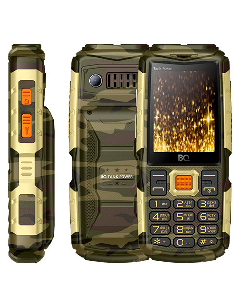 купить Мобильный телефон  BQ-2430 Tank Power Камуфляж+Золото /  в Алматы