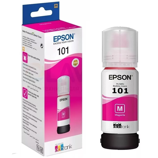 купить Чернила Epson C13T00S34A 103 EcoTank для L3100/L3101/L3110/L3150 пурпурный в Алматы