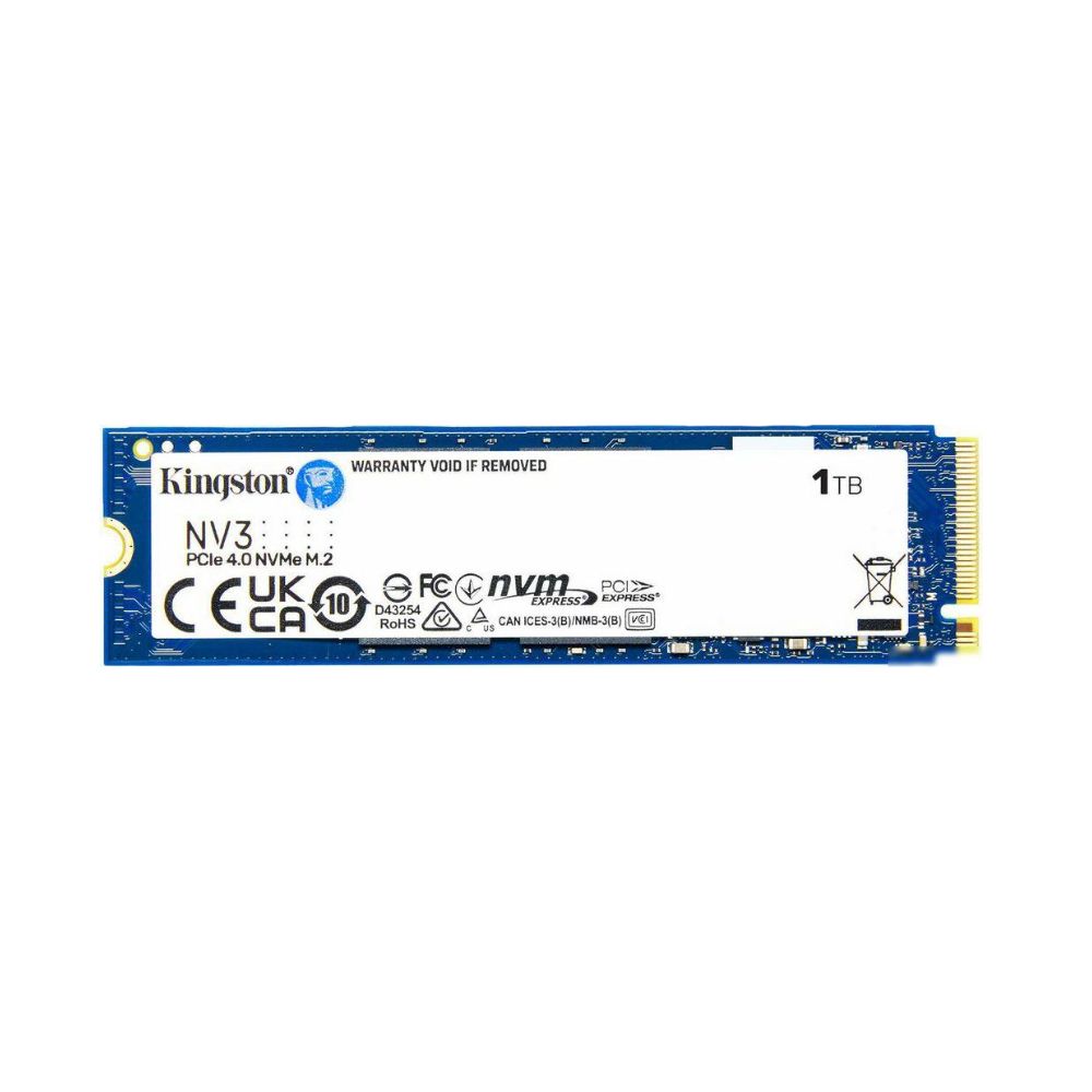 купить Твердотельный накопитель 1000GB SSD Kingston SNV3S/1000GBK M.2 2280 Gen4x4 NVMe R6000/W4000, BULK в Алматы