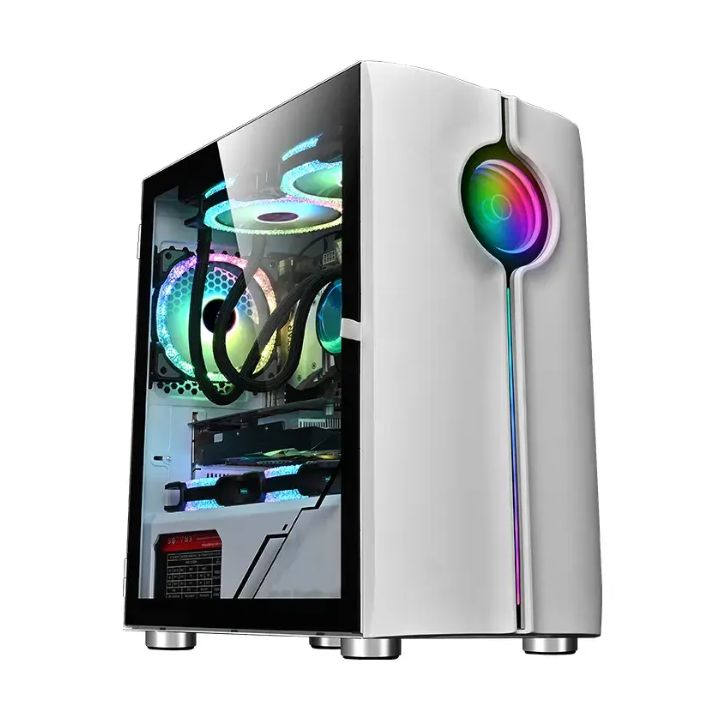 купить Корпус Wintek Baiterek 330-W TG, ATX/Micro ATX, USB 2*3.0/1*2.0, HD-Audio Mic, 0,5 mm,1*12cm ARGB в Алматы