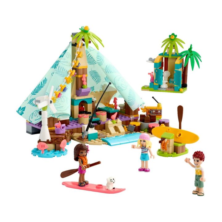 купить Конструктор LEGO Friends Кэмпинг на пляже в Алматы