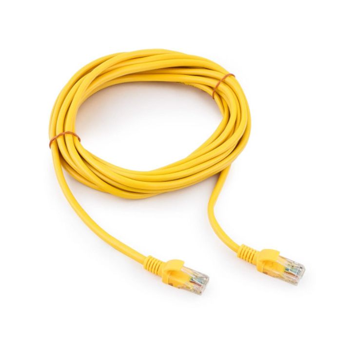купить Патч-корд Cablexpert PP10-1M/Y 1m, UTP 5e-Cat, желтый в Алматы