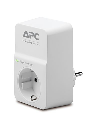 купить Сетевой фильтр APC PM1W-RS Essential SurgeArrest, 1 розетка, 230 В, CEE7 Schuko, белый  в Алматы