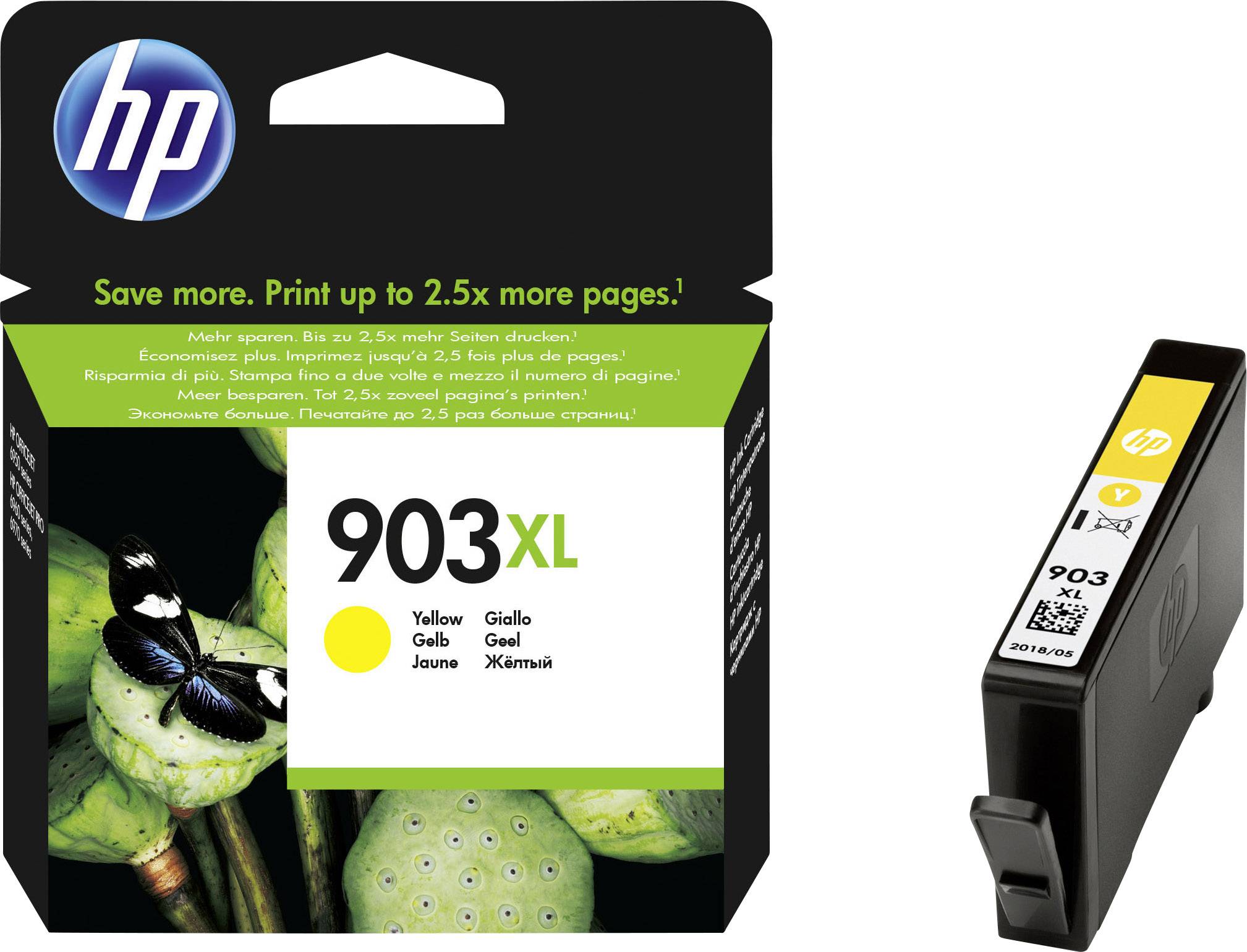 купить 903XL High Yield Yellow Original Ink Cartridge for OfficeJet 6950/6960/6970 up to 825 pages в Алматы