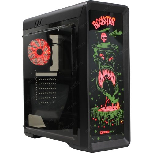 купить Корпус ПК без БП GameMax RockStar G515 <ATX, 1x120mmRGB, USB2.0x2, USB3.0x1, 400x185x470mm> в Алматы