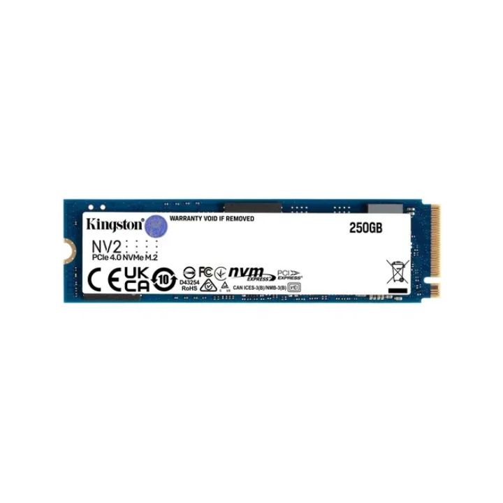 купить Твердотельный накопитель SSD Kingston NV2 250G M.2 2280 NVMe PCIe 4.0, Read Up to 3000, write Up to 1300, SNV2S/250G в Алматы
