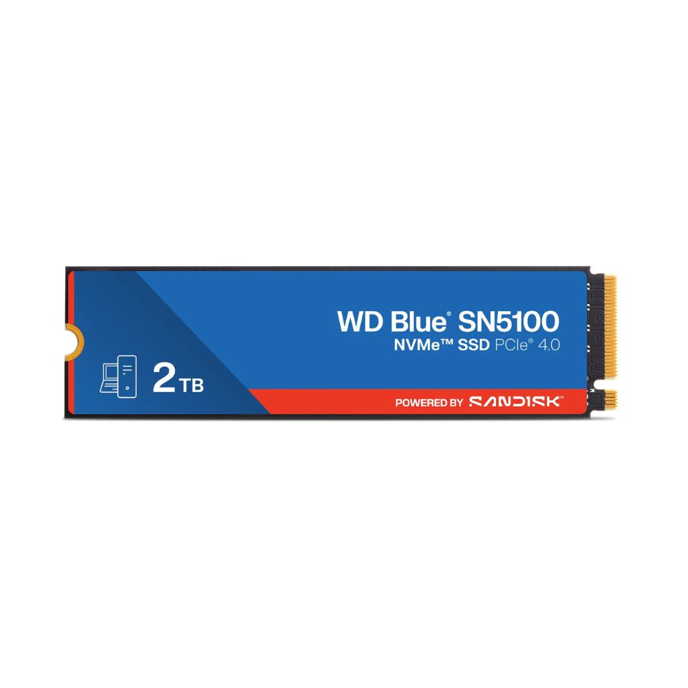 Купить Твердотельный накопитель 2000GB SSD WD BLUE SN5100 M.2 2280 NVMe 4.0 R7100/W6700MB/s WDS200T5B0E в Алматы